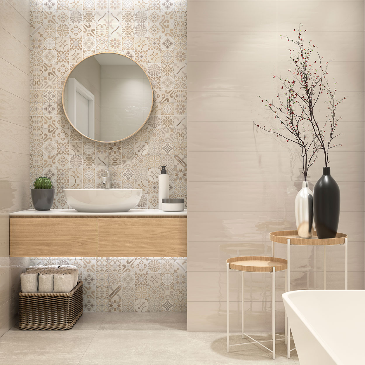 Azulejo porcelánico TAU serie Grisha Murcia