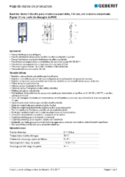 GEBERIT – Bastidor Geberit Duofix para inodoro suspendido, 112 cm 111.374.00.5 (Ficha Técnica)