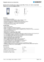 GEBERIT – Bastidor Geberit Duofix para inodoro suspendido, 114 cm 111.791.00.1 (Ficha Técnica)