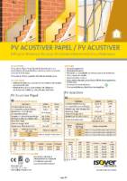 ISOVER – PV Acustiver papel – PV Acustiver (Ficha Técnica)