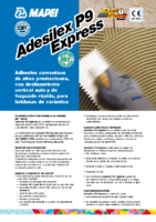 MAPEI – Cemento Cola Adesilex P9 Express C2 FT (Ficha Técnica)