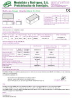 MONTALBAN – Adoquín Holanda 6x10x20 (Ficha Técnica)