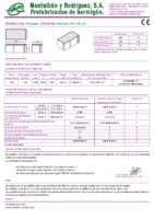 MONTALBAN – Adoquín Holanda 8x10x20 (Ficha Técnica)