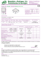 MONTALBAN – Adoquín Holanda 8x20x20 (Ficha Técnica)