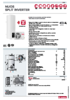 ARISTON – Bomba de calor areotermia Nuos Split Inverter 150 (ficha técnica)