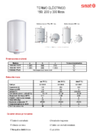 ARISTON – Termos SIMAT 150-200-300 (Ficha Técnica 2019)