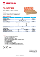 ROCKWOOL – Lana de roca ROCKFIT 202 (Ficha técnica)