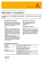 SIKA – Junta epoxi sikaceram epoxygrout (Ficha Técnica)