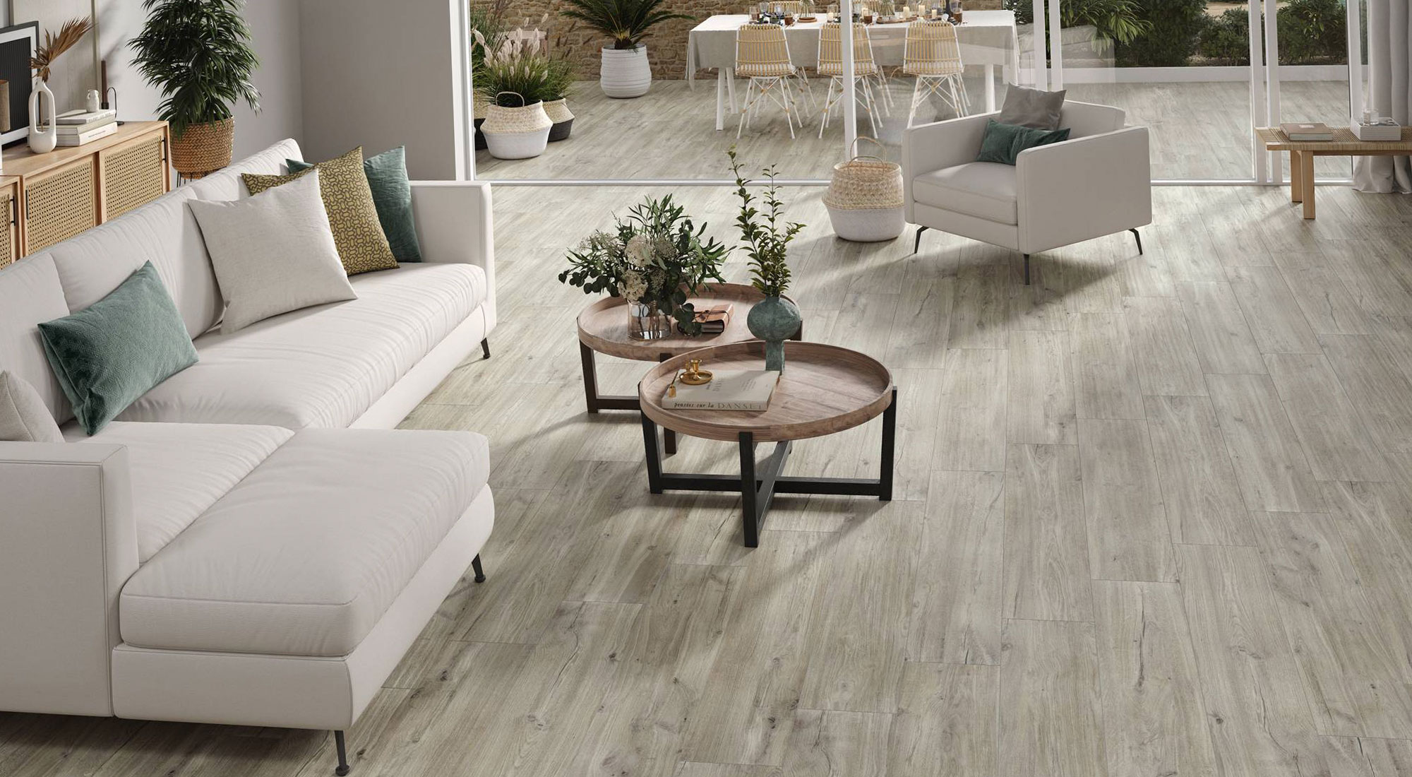 Suelo porcelánico acabado en madera durstone irati
